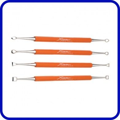 10080 - Kit de 4 mirettes double inox