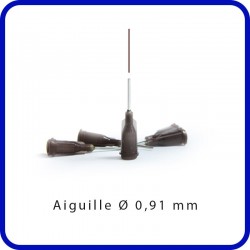 10073 - Kit 5 canules marron de 0,91 mm - 1