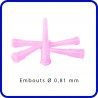 10314 - Kit de 5 canules rose de 0,81 mm XIEM TOOLS - 1