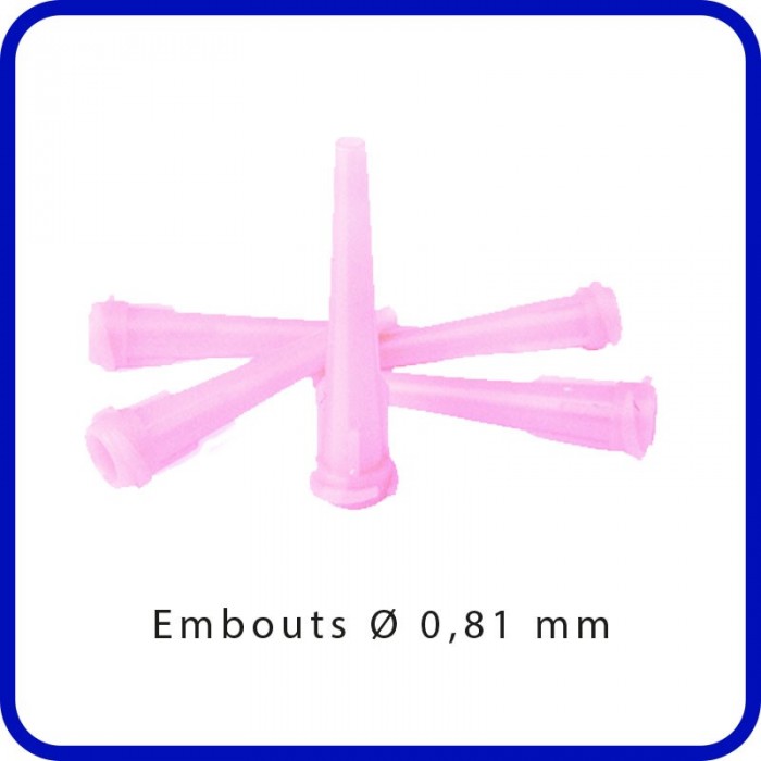 10314 - Kit de 5 canules rose de 0,81 mm XIEM TOOLS - 1