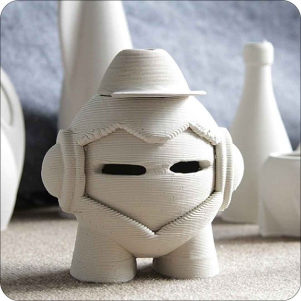ANETO 3D - Porcelaine blanche