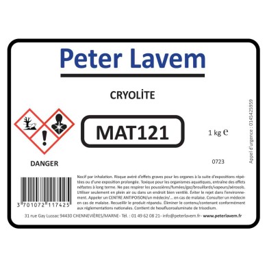&Eacute;tiquette produit