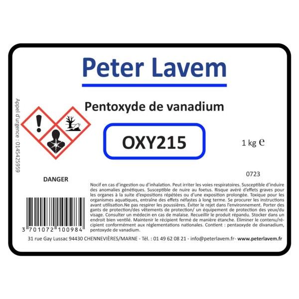 Pentoxyde de vanadium