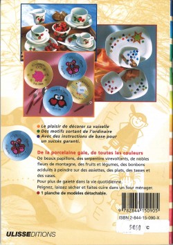 LIV266 Peinture sur porcelaine : Motifs tasses, assiettes et vases