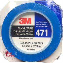 Adh&eacute;sif de r&eacute;serve bleu largeur 6 mm x 33 m PETER LAVEM - 2