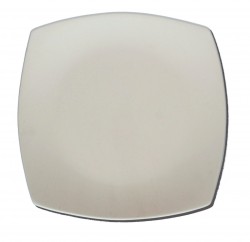 Biscuit Quadra - Assiette plate 25 x 25 cm Biscuit Quadra - Assiette plate 25 x 25 cm
