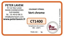 CT1400 - Colorant vert chrome JOHNSON MATTHEY - 2 CT1400 - Colorant vert chrome JOHNSON MATTHEY - 2