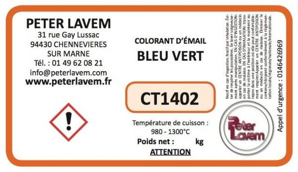 CT1402 - Colorant bleu vert (cr-co-al-zn) JOHNSON MATTHEY - 2