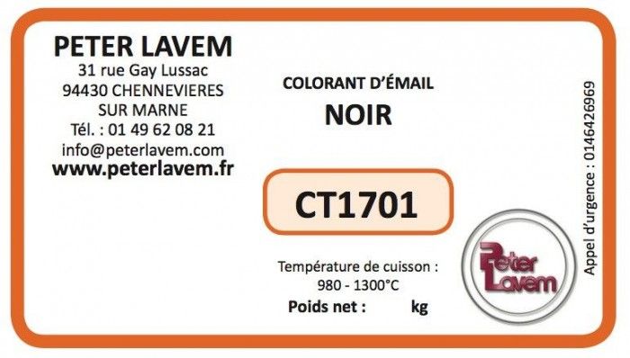 CT1701 - Colorant noir (Fe-Cr-Co-Mn-Ni) JOHNSON MATTHEY - 2