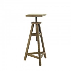 Selle de sculpteur en ch&ecirc;ne huil&eacute; - plateau de 55 x 55 cm