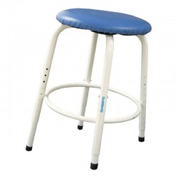 Tabouret m&eacute;tallique pieds ajustables SHIMPO - 1