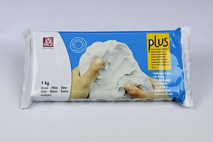 Argile naturelle auto durcissante DURCI'DUR 5 kg Blanc