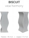 Biscuit - Vase Harmony 18,5 cm PETER LAVEM - 1
