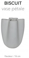Biscuit - Vase Pétale 16 cm PETER LAVEM - 1
