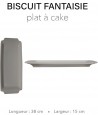 Biscuit Fantaisie - Plat cake 38 x 15 cm PETER LAVEM - 1