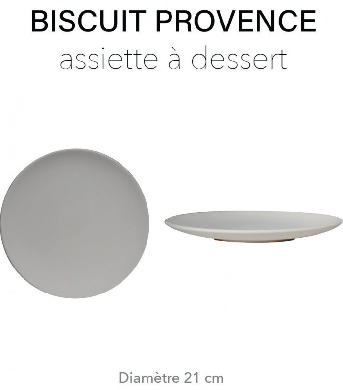 Biscuit Provence - Assiette à  dessert Ø 21 cm PETER LAVEM - 1