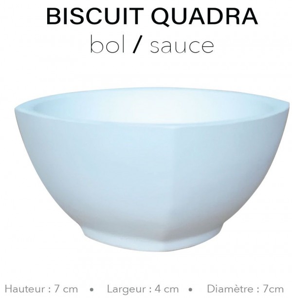 Biscuit Quadra - Bol sauce 7 x 7 x 4 cm PETER LAVEM - 1